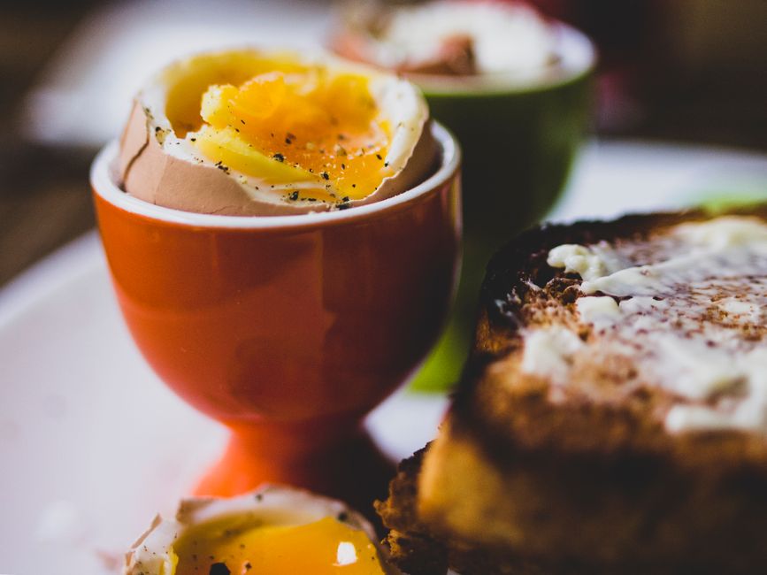 soft boiled eggs